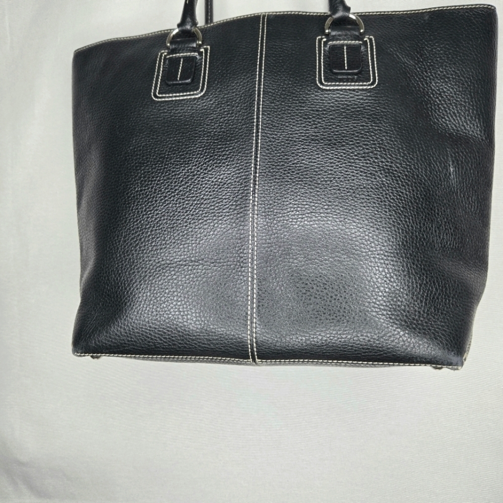 Authentic Tod's Black Leather Tote Handbag. Large. - Picture 11 of 13